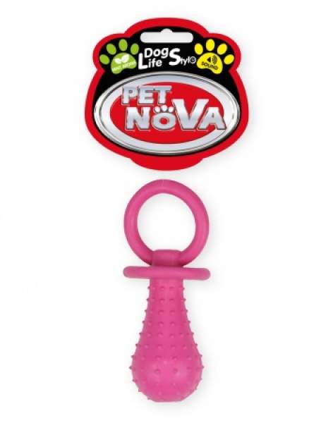 DOG LIFE STYLE Schnuller mit Glöckchen, 14 cm, Minzaroma
